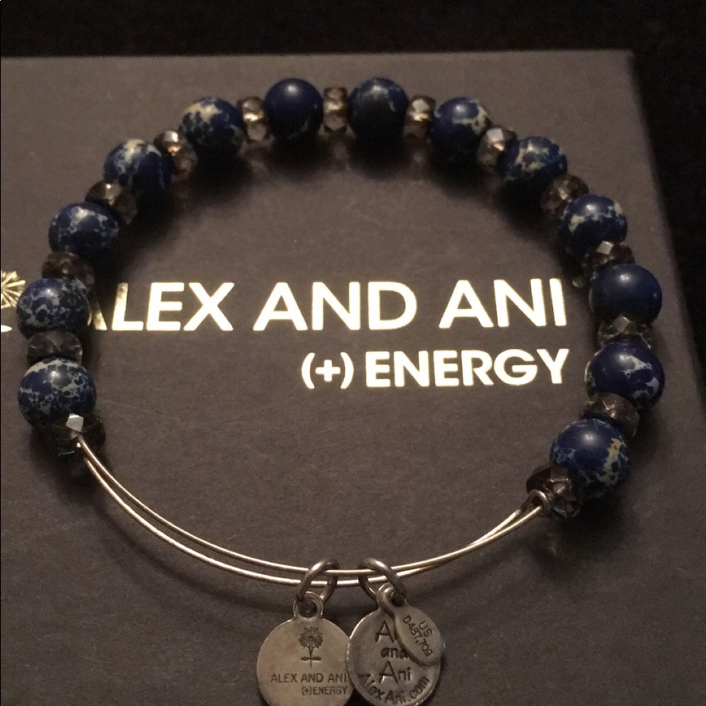 Authentic Alex and Ani beaded bangle